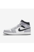 کتونی جردن مدل Air Jordan 1 Mid رنگ خاکستری دودی روشن/آنتراسیت/سفید مردانه نایک