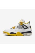 کفش کتونی بسکتبال مدل Air Jordan 4 کلاسیک "Vivid Sulfur" رنگ سفید/گوگرد زنده/آنتراسیت/شیر نارگیل زنانه نایک