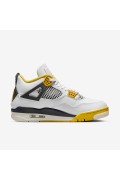 کفش کتونی بسکتبال مدل Air Jordan 4 کلاسیک "Vivid Sulfur" رنگ سفید/گوگرد زنده/آنتراسیت/شیر نارگیل زنانه نایک