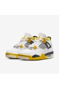 کفش کتونی بسکتبال مدل Air Jordan 4 کلاسیک "Vivid Sulfur" رنگ سفید/گوگرد زنده/آنتراسیت/شیر نارگیل زنانه نایک