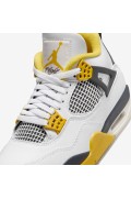 کفش کتونی بسکتبال مدل Air Jordan 4 کلاسیک "Vivid Sulfur" رنگ سفید/گوگرد زنده/آنتراسیت/شیر نارگیل زنانه نایک