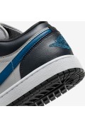 کفش کتونی بسکتبال مدل Air Jordan 1 Low رنگ آنتراسیت/خاکستری خنثی/سفید/آبی صنعتی زنانه نایک