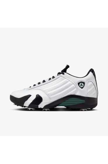 کتونی گلف مدل Air Jordan 14 Golf 'Oxidized Green' رنگ سفید/سیاه/آبی یخچالی/سبز اکسید شده مردانه نایک