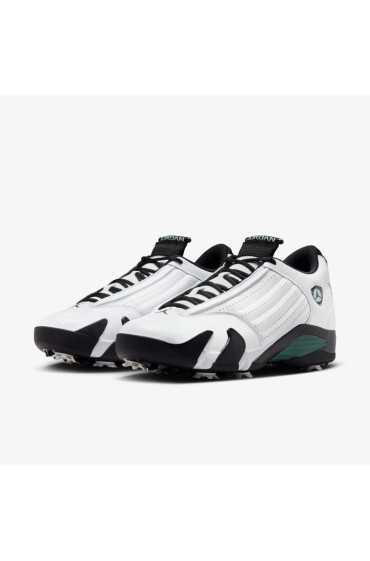 کتونی گلف مدل Air Jordan 14 Golf 'Oxidized Green' رنگ سفید/سیاه/آبی یخچالی/سبز اکسید شده مردانه نایک