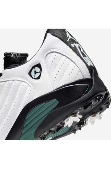 کتونی گلف مدل Air Jordan 14 Golf 'Oxidized Green' رنگ سفید/سیاه/آبی یخچالی/سبز اکسید شده مردانه نایک