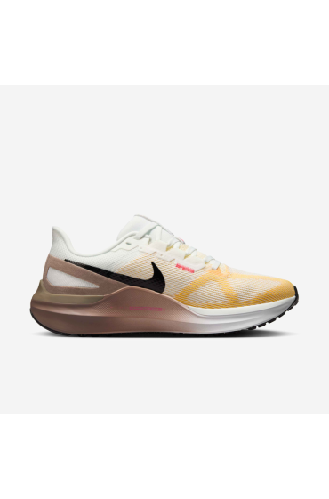 کتونی رانینگ مدل Nike Structure 25 رنگ Summit White/Mink Brown/Varsity Maize/مشکی زنانه نایک