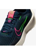 کتونی رانینگ مدل Nike Interact Run رنگ سرمه ای Armory/Hyper Pink/Pale Ivory/Green Strike زنانه نایک