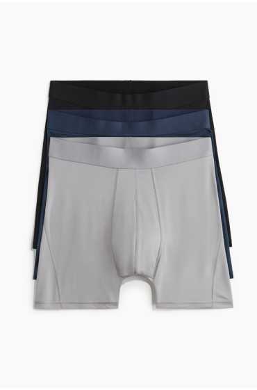 3 -Boxer Spection Boxer Short Drymove مردانه خاکستری/آبی/سیاه اچ اند ام