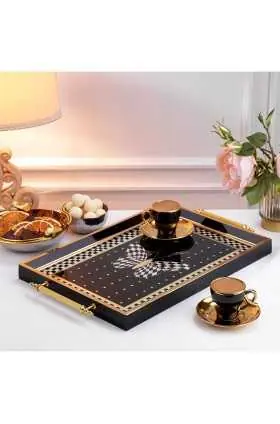 سینی Kunst 1 Piece-Gold/Black08 شفر