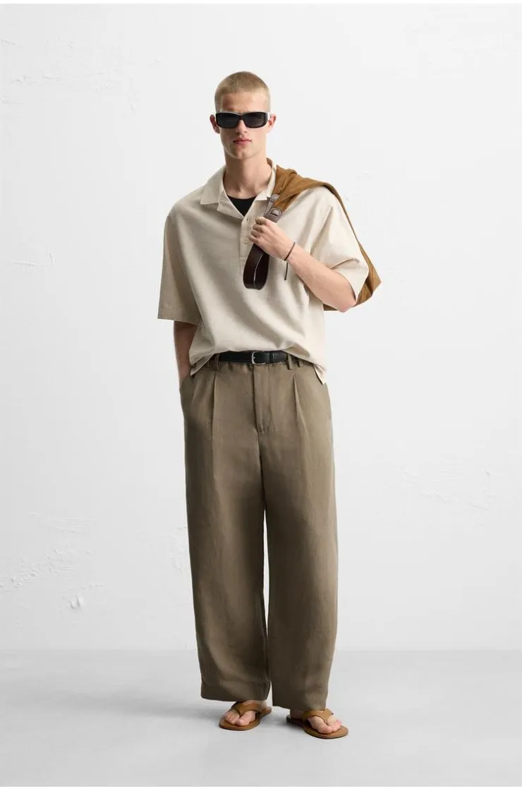 RELAXED FIT POLO SHIRT, Zara men