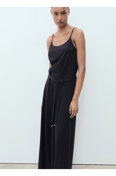 لباس کار بلند زنانه سرمه ای منگو