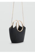 Metallic detailed bag, Mango women