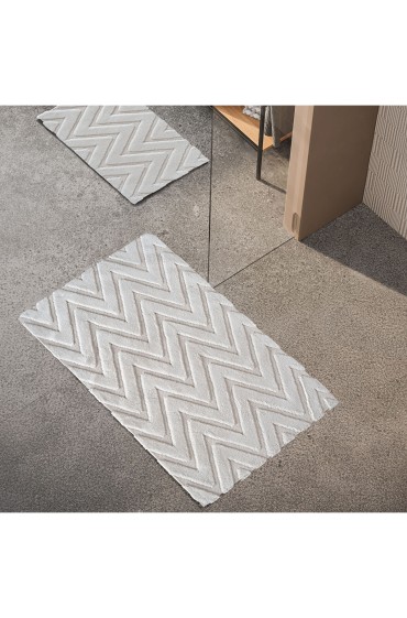 پادری حمام زیرانداز حمام دو تکه Eleo Cotton - رنگ کرم روشن شفر