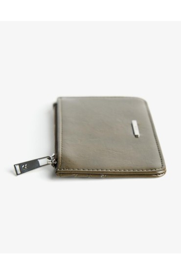 Faux-patent-finish card holder, Bershka women