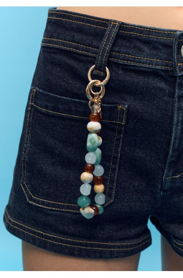 جاکلیدی مهره ای طرح دار زنانه طلایی استرادیوریوس