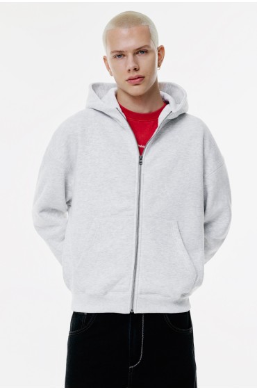 Pullandbear Hoodie Zipper Pull And Bear Boxy Hoodie With Zipper