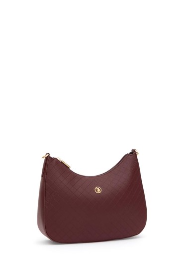 کیف دوشی قهوه ای مجلسی زنانه یو اس پولو اسن