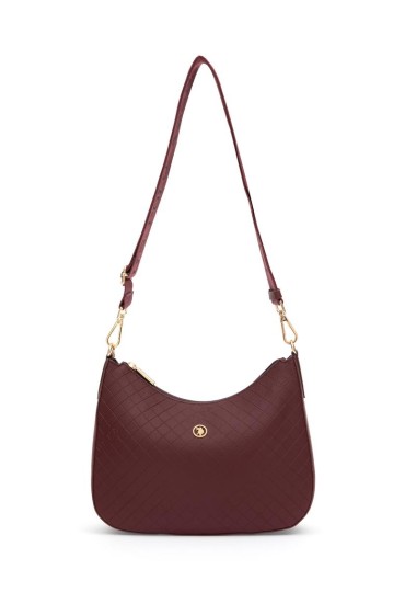 کیف دوشی قهوه ای مجلسی زنانه یو اس پولو اسن