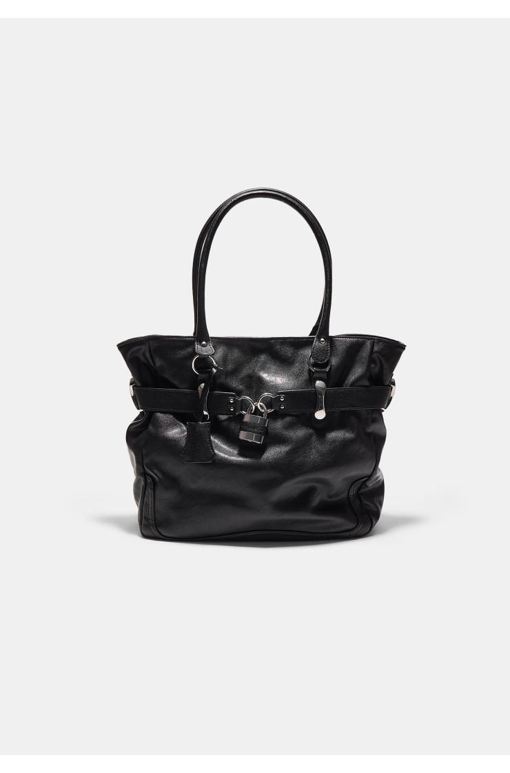 Shopper bag with padlock detail, Stradivarius