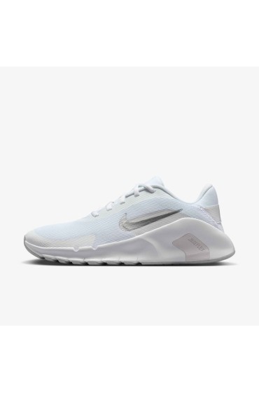 کتونی مخصوص باشگاه مدل نایک فلکس ترین رنگ سفید/فوتون غبار/نقره ای متالیک زنانه نایک