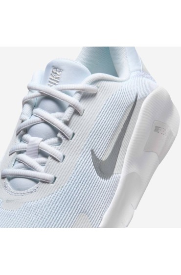 کتونی مخصوص باشگاه مدل نایک فلکس ترین رنگ سفید/فوتون غبار/نقره ای متالیک زنانه نایک