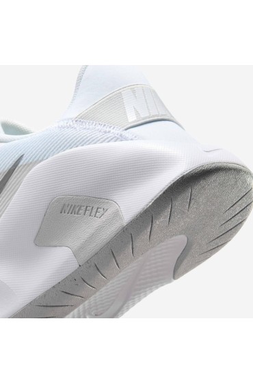 کتونی مخصوص باشگاه مدل نایک فلکس ترین رنگ سفید/فوتون غبار/نقره ای متالیک زنانه نایک