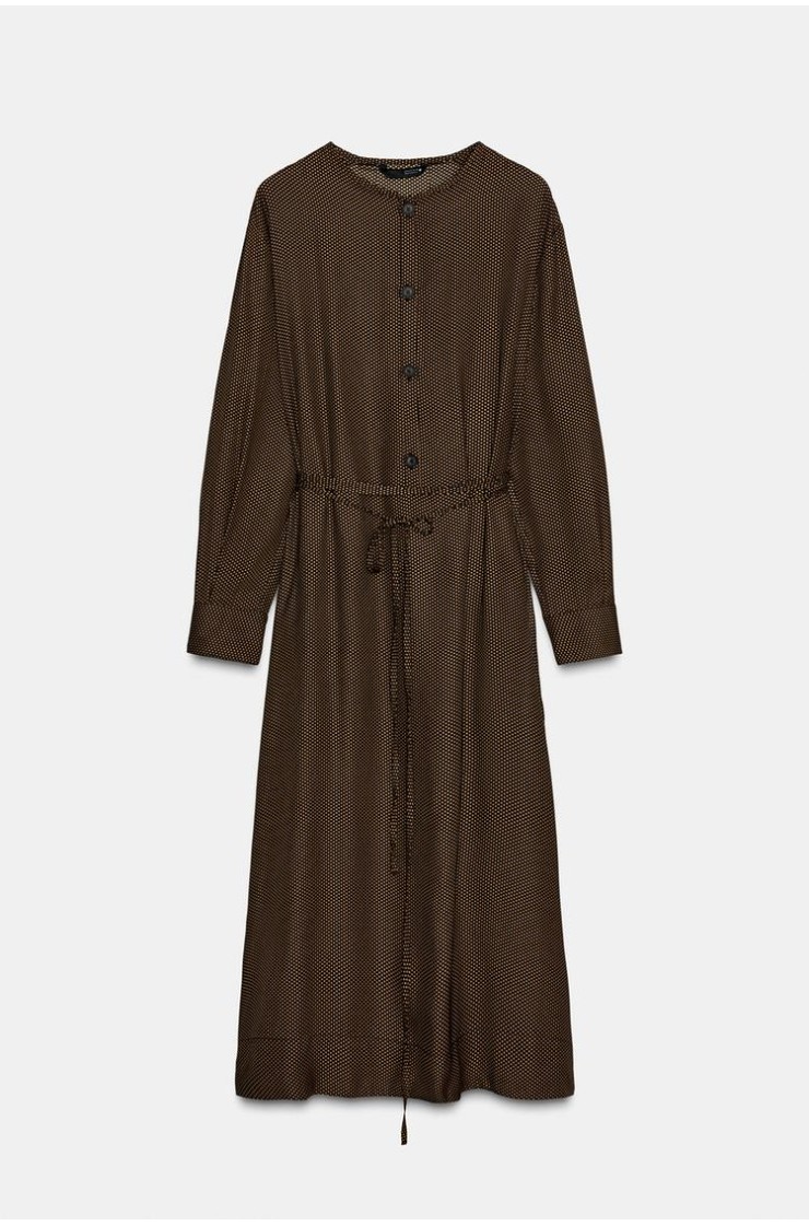 POLKA DOT DRESS WITH BELT ZW COLLECTION, Zara women POLKA DOT DRESS WITH BELT ZW COLLECTION, Zara women