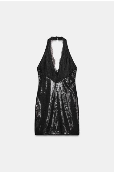 sequin short dress zara Zara Sequin Mini Dress