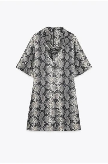 ANIMAL PRINT MINI DRESS, Zara women