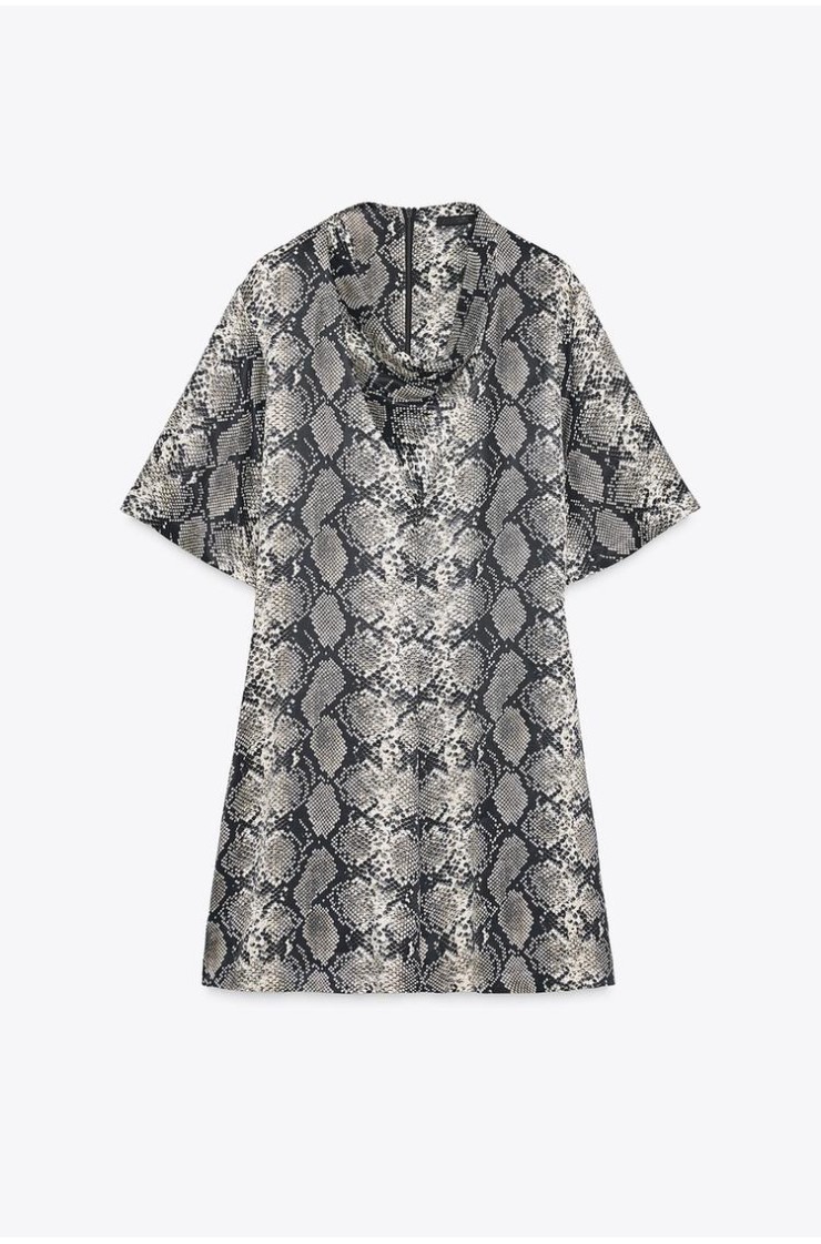 ANIMAL PRINT MINI DRESS, Zara women