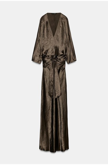 long bridesmaid dresses champagne Sample Gold Champagne Brooke Satin Dress