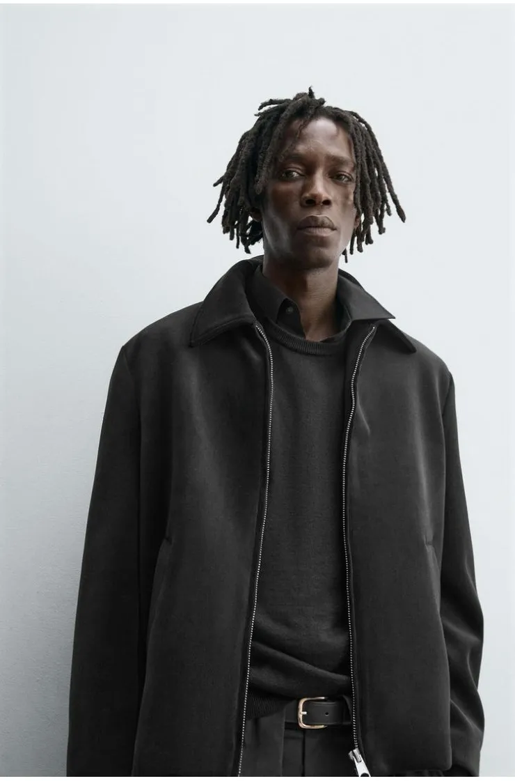 REGULAR FIT VELVET JACKET, Zara men