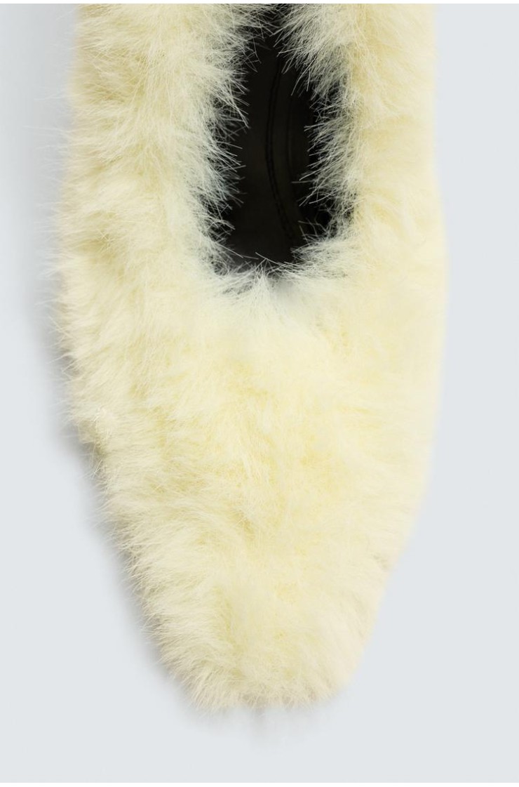 FAUX FUR SHOES HARRY LAMBERT FOR ZARA x DISNEY, Zara women
