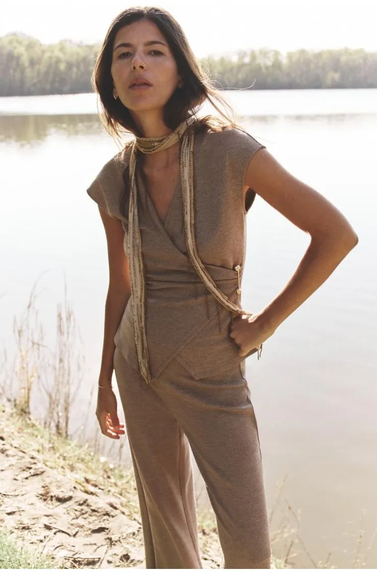 TEXTURED CLASP TOP, Zara women
