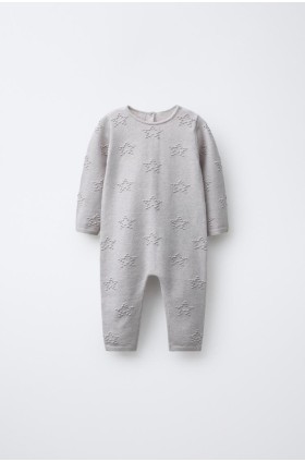 لباس شب خواب نوزاد خاکستری روشن زارا 5536/512/811