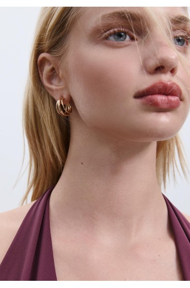 ست ۴ عددی گوشواره انگشتر ای و مروارید مصنوعی زنانه طلایی استرادیوریوس