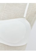 White Non-wired Non-Padded Strapless Bra, LCW women