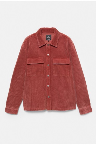 پیراهن کبریتی مردانه مایل به قرمز پل اند بیر