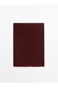  دستمال گردن باریک و روشن ۱۰۰٪ پشمی زنانه شراب قرمز ماسیمودوتی 