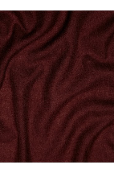  دستمال گردن باریک و روشن ۱۰۰٪ پشمی زنانه شراب قرمز ماسیمودوتی 