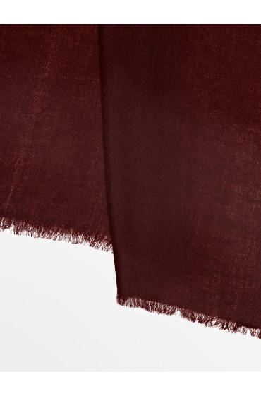  دستمال گردن باریک و روشن ۱۰۰٪ پشمی زنانه شراب قرمز ماسیمودوتی 