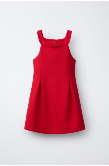 whote dresses Short Dress With Bows White Going Out Summer Holiday Outfit Zara Inspired White / 12