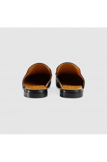 صندل مردانه گوچی - Leather Horsebit slipper